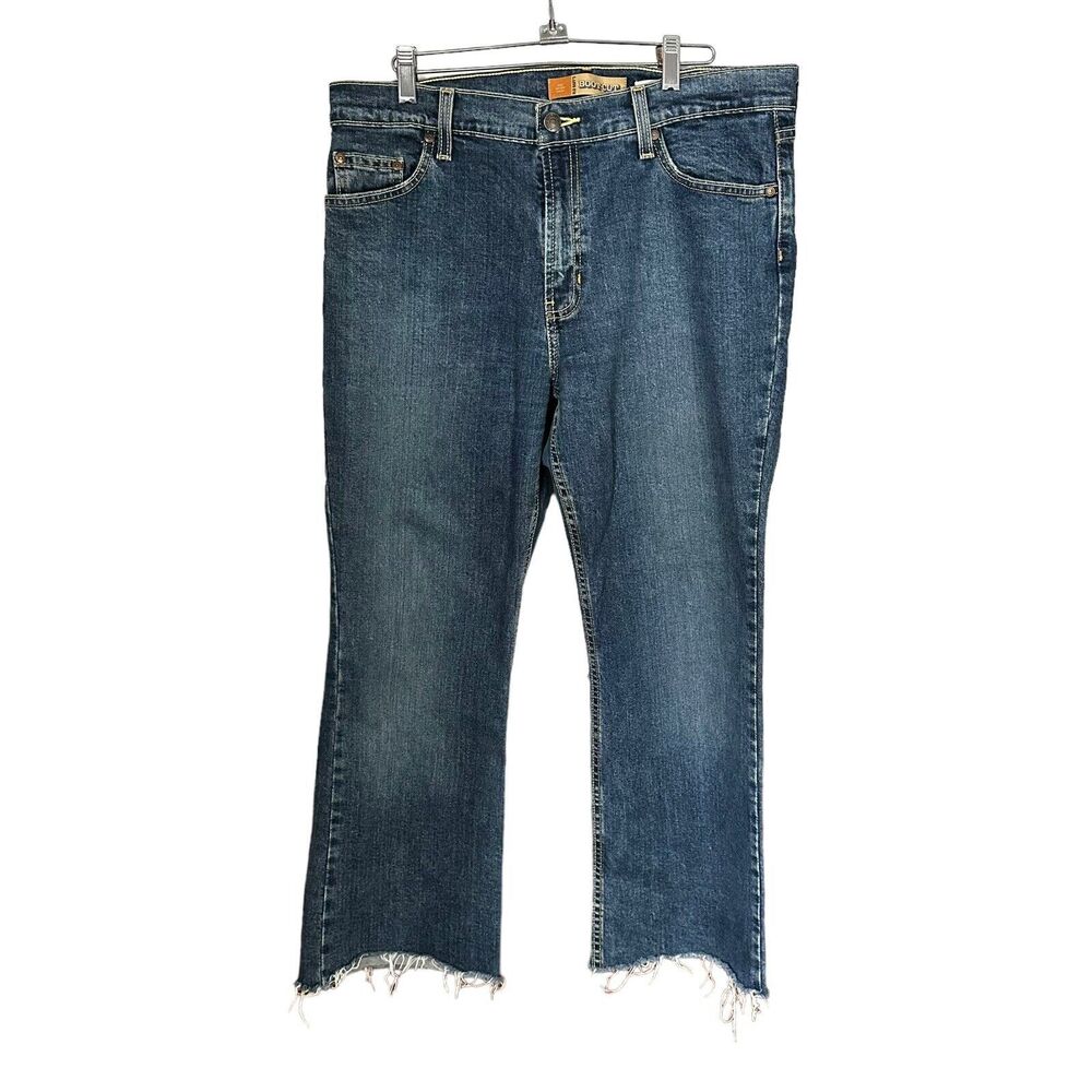 Old Navy Womens Size 12 Short Bootcut Jeans Stretch Denim High Rise Cotten Blend